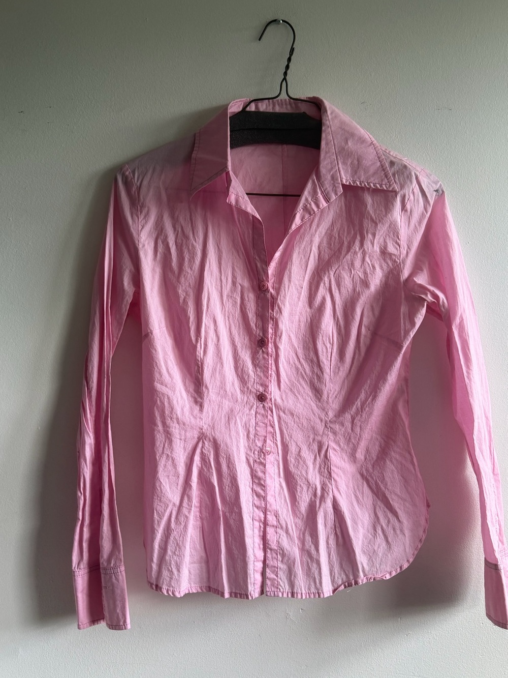 Pink Women's Button-Up Shirt